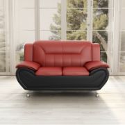 Faux Leather Sofa