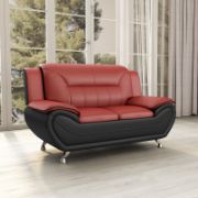 Faux Leather Sofa