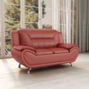 Faux Leather Sofa