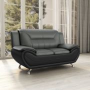 Faux Leather Sofa
