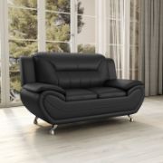 Faux Leather Sofa