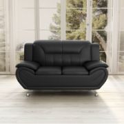 Faux Leather Sofa
