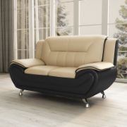 Faux Leather Sofa