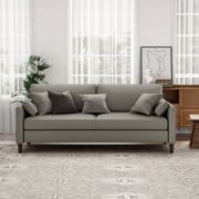 Faux Leather Sofa
