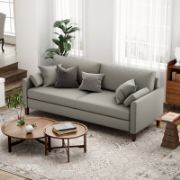 Faux Leather Sofa