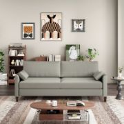 Faux Leather Sofa