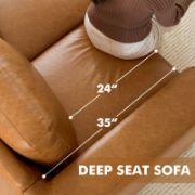 Faux Leather Sofa