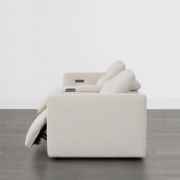 Wide Upholstered Reclining Sofa