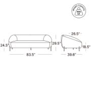 Deep Upholstered Sofa