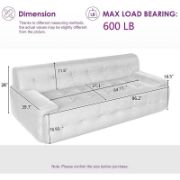 Modern Minimalist Tufted Upholstered Sofa