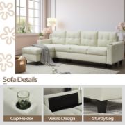 Upholstered Sofa & Chaise