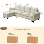 Upholstered Sofa & Chaise
