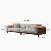 Solid Wood Compressible Sponge Sofa
