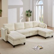 U-Shaped Convertible Modular Sectional Sofa