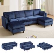 U-Shaped Convertible Modular Sectional Sofa