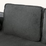 Modern Chaise Lounge with Clean Lines, Sleeper Sofa Bed with Removable Pillows