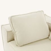 Modern Chaise Lounge with Clean Lines, Sleeper Sofa Bed with Removable Pillows