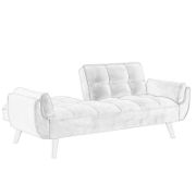 Corduroy Reclining Convertible Sofa