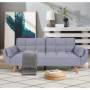 Corduroy Reclining Convertible Sofa