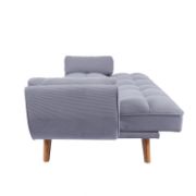 Corduroy Reclining Convertible Sofa