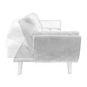 Corduroy Reclining Convertible Sofa