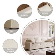 Modern Modular Sectional Sofa With Corduroy Upholstery