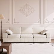 Modern Modular Sectional Sofa With Corduroy Upholstery