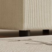 Modern Modular Sectional Sofa With Corduroy Upholstery
