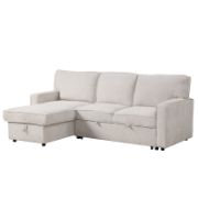 Upholstery Sleeper Sectional Sofa with Storage Chaise