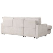 Upholstery Sleeper Sectional Sofa with Storage Chaise