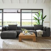 Modular Cloud Sectional Sofa with Ottoman