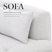 Modular Cloud Sectional Sofa with Ottoman