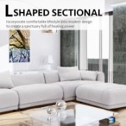 Modular Cloud Sectional Sofa with Ottoman