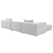 Modular Cloud Sectional Sofa with Ottoman