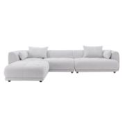 Modular Cloud Sectional Sofa with Ottoman