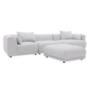 Modular Cloud Sectional Sofa with Ottoman