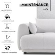 Modular Cloud Sectional Sofa with Ottoman