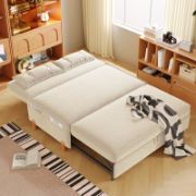 Upholstered Reclining Foldable Sleeper Sofa Bed