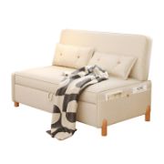 Upholstered Reclining Foldable Sleeper Sofa Bed