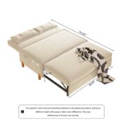 Upholstered Reclining Foldable Sleeper Sofa Bed