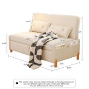 Upholstered Reclining Foldable Sleeper Sofa Bed