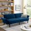 Velfora Sofa + Velvet Three-Seater Sofa + liqana