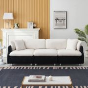 Velvet Black And White Two Throw Pillows