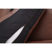 Genuine Leather Square Arm