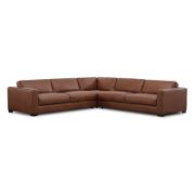 Genuine Leather Square Arm