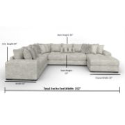 3-Piece Upholstered Teddy Bear Soft Fabric Sectional with Chaise