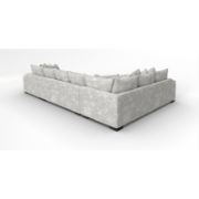 3-Piece Upholstered Teddy Bear Soft Fabric Sectional with Chaise
