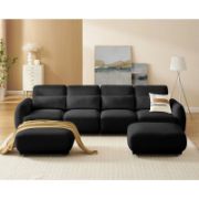 U Shaped Sofa Couch With 2 Ottoman