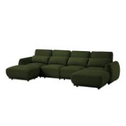 U Shaped Sofa Couch With 2 Ottoman
