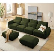 U Shaped Sofa Couch With 2 Ottoman